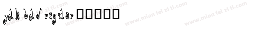 Yolk Bold Regular字体转换